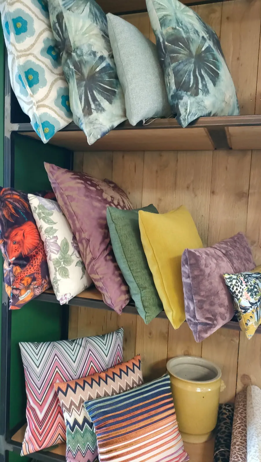 Coussins colorés